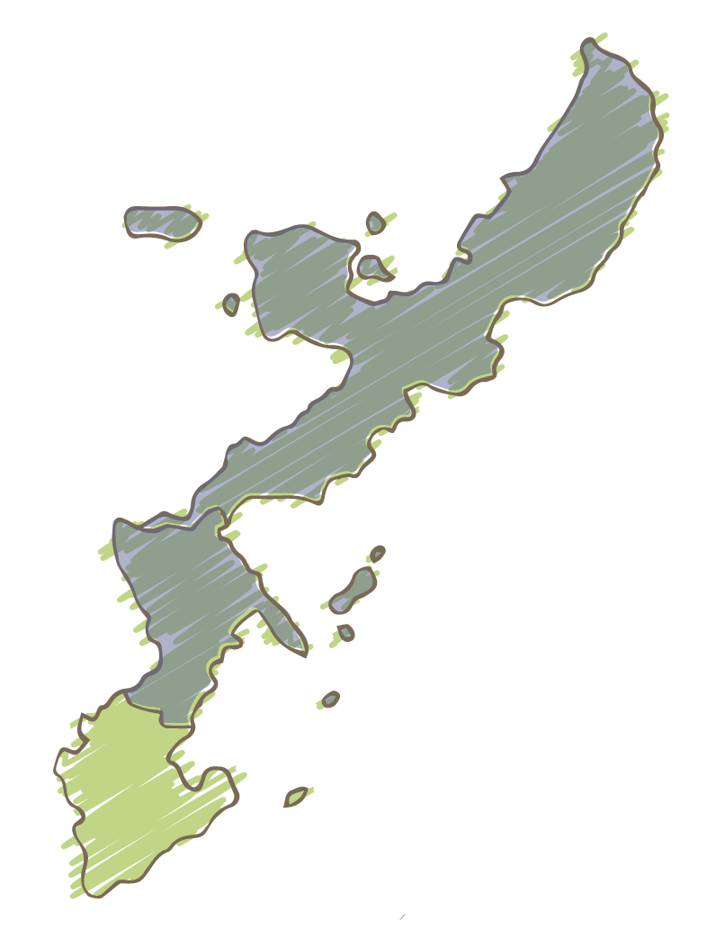 沖縄南部の施工事例地図